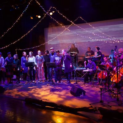The Messengers performing on stage
